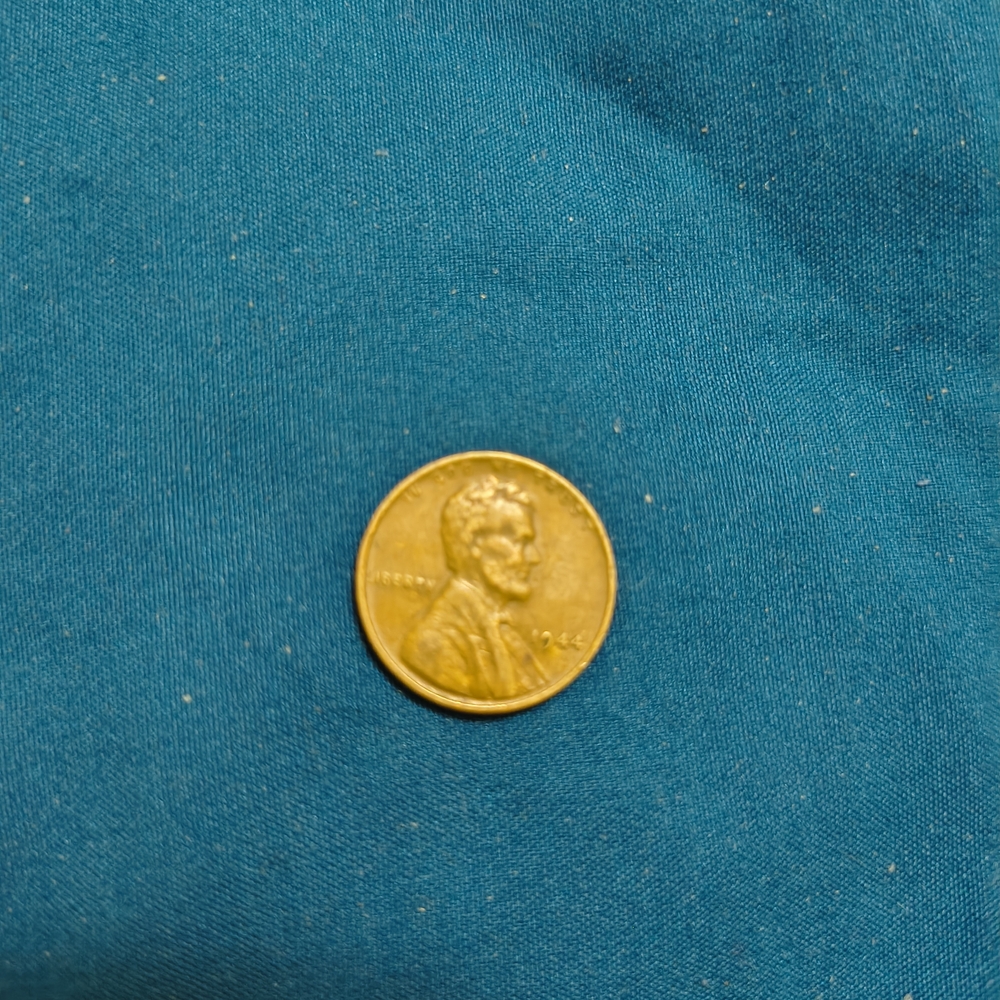 Teal Fabric with Penny